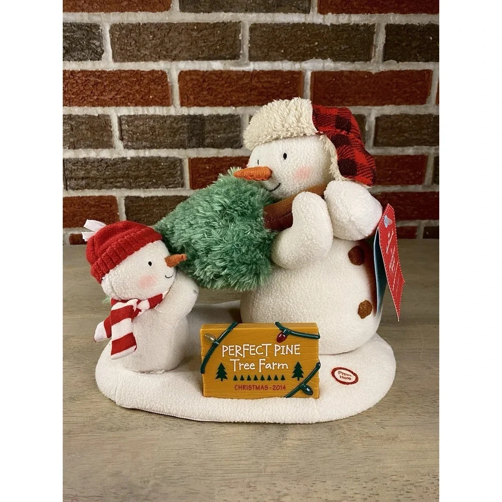 Hallmark 2014‎ Jingle Pals Perfect Pine Tree Farm Plush Animated Snowmen